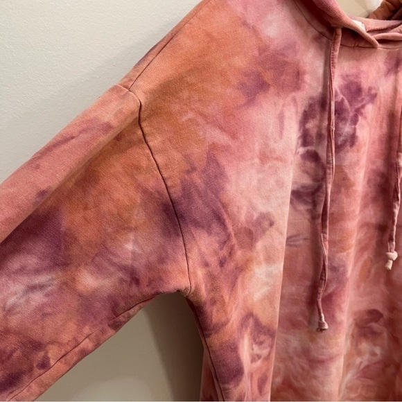 bp. Hoodie with pink tie dye and long back - Picture 4 of 6